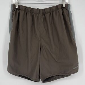Patagonia Mens Swimming Trunks / Board Shorts Gray & Brown Size XL